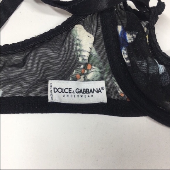 Dolce and Gabbana Black Underwire Bra Size 36B - Picture 4 of 4